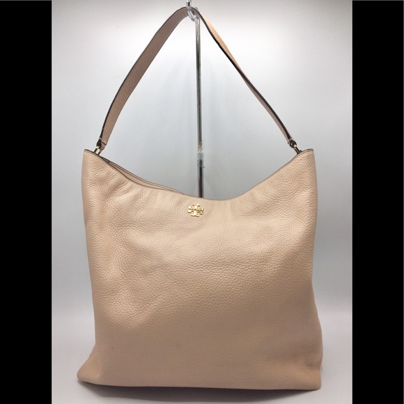 Tory Burch Handbags - Tory Burch Blush Leather Shoulder Hobo Bag